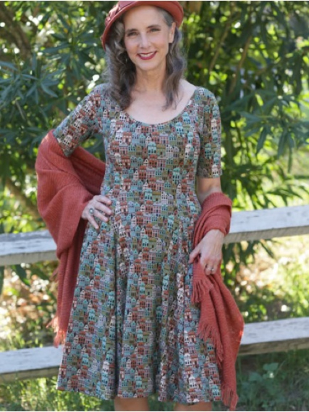 Effie’s Heart Wander dress in Prague print size XL